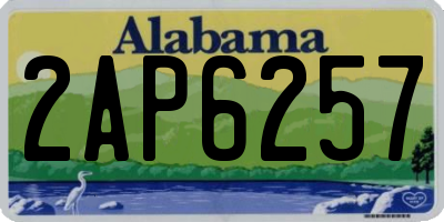 AL license plate 2AP6257