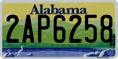 AL license plate 2AP6258