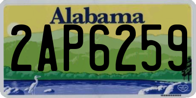 AL license plate 2AP6259