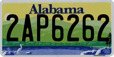 AL license plate 2AP6262