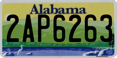 AL license plate 2AP6263
