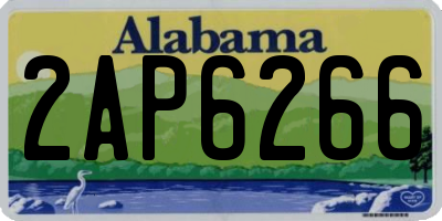AL license plate 2AP6266
