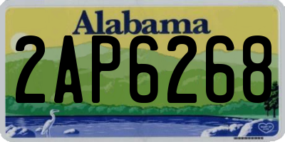 AL license plate 2AP6268