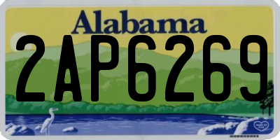 AL license plate 2AP6269