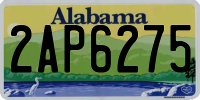 AL license plate 2AP6275