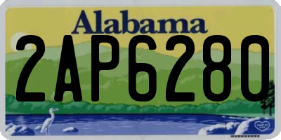 AL license plate 2AP6280