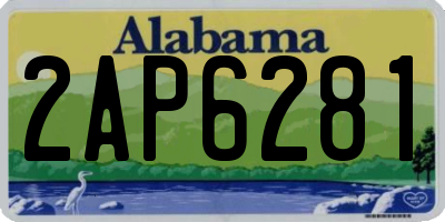 AL license plate 2AP6281