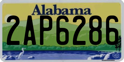AL license plate 2AP6286