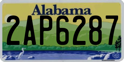 AL license plate 2AP6287