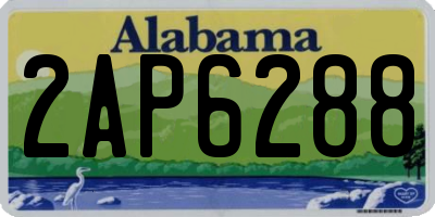 AL license plate 2AP6288
