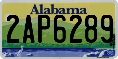 AL license plate 2AP6289