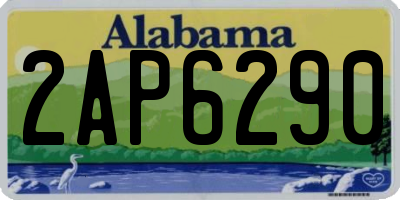 AL license plate 2AP6290