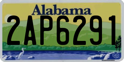 AL license plate 2AP6291