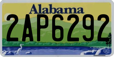 AL license plate 2AP6292