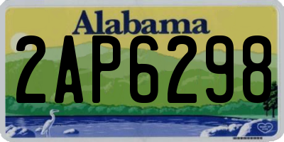 AL license plate 2AP6298