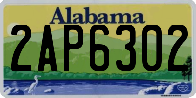 AL license plate 2AP6302