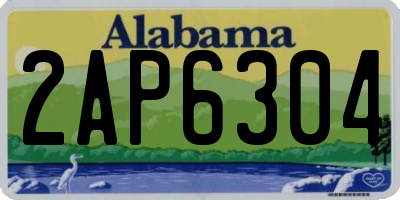 AL license plate 2AP6304