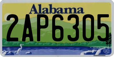 AL license plate 2AP6305