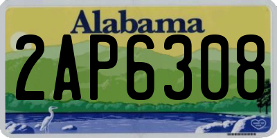AL license plate 2AP6308