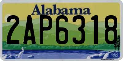AL license plate 2AP6318