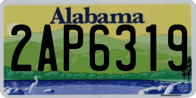 AL license plate 2AP6319