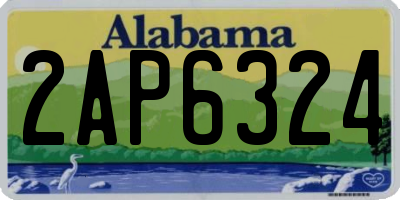 AL license plate 2AP6324