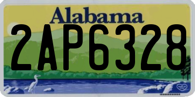 AL license plate 2AP6328