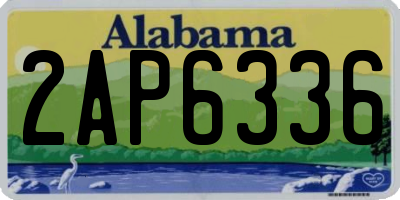 AL license plate 2AP6336