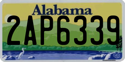 AL license plate 2AP6339