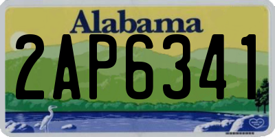 AL license plate 2AP6341