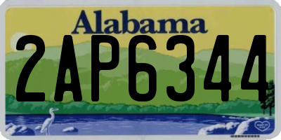 AL license plate 2AP6344
