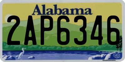 AL license plate 2AP6346