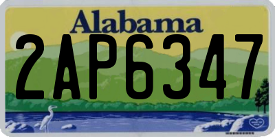AL license plate 2AP6347