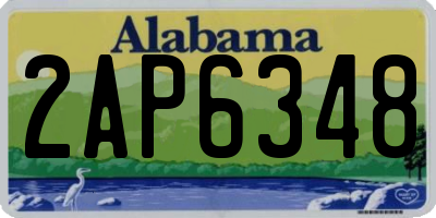 AL license plate 2AP6348