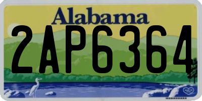 AL license plate 2AP6364