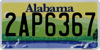 AL license plate 2AP6367