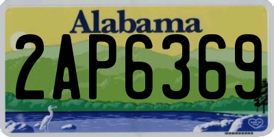 AL license plate 2AP6369