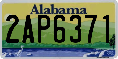 AL license plate 2AP6371