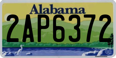 AL license plate 2AP6372