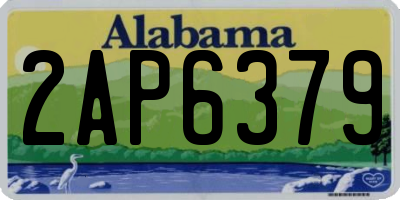 AL license plate 2AP6379