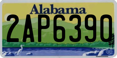 AL license plate 2AP6390