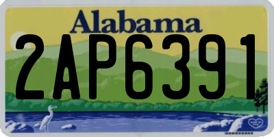 AL license plate 2AP6391
