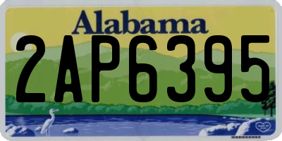 AL license plate 2AP6395
