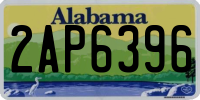 AL license plate 2AP6396