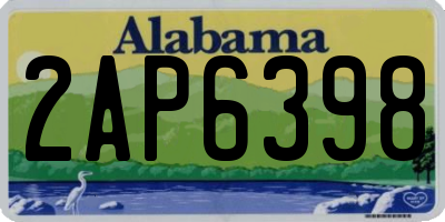 AL license plate 2AP6398