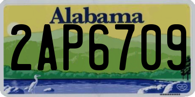 AL license plate 2AP6709
