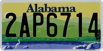 AL license plate 2AP6714