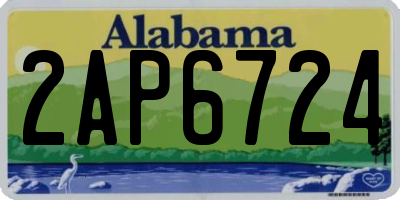 AL license plate 2AP6724