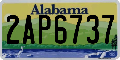 AL license plate 2AP6737