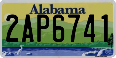 AL license plate 2AP6741